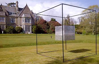 Henry Bruce's installation 'Horizon Cube' at Delamore during the 2012 Art Exhibition